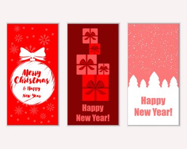 Mutlu Noeller ve mutlu yeni yıl tebrik kartları  