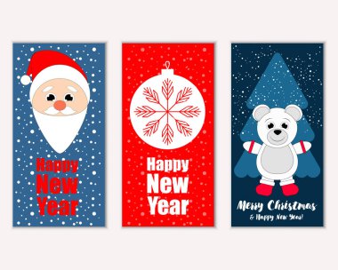 Mutlu Noeller ve mutlu yeni yıl tebrik kartları   