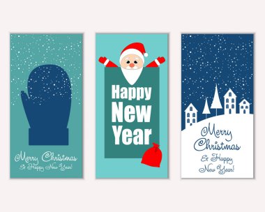 Mutlu Noeller ve mutlu yeni yıl tebrik kartları   