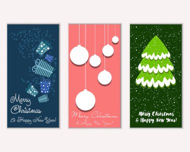 Mutlu Noeller ve mutlu yeni yıl tebrik kartları  