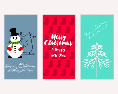 Mutlu Noeller ve mutlu yeni yıl tebrik kartları   