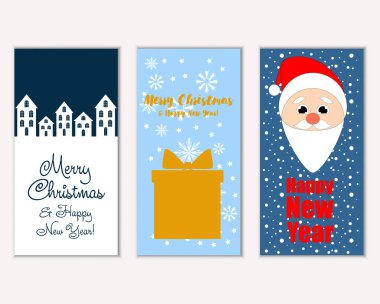 Mutlu Noeller ve mutlu yeni yıl tebrik kartları  