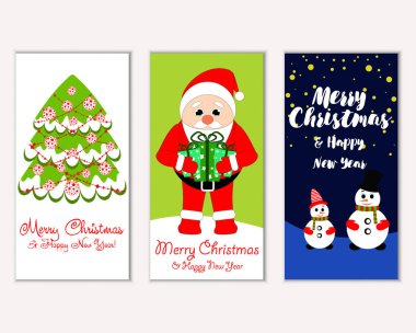 Mutlu Noeller ve mutlu yeni yıl tebrik kartları  