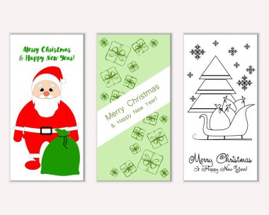 Mutlu Noeller ve mutlu yeni yıl tebrik kartları   