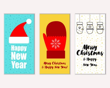 Mutlu Noeller ve mutlu yeni yıl tebrik kartları   