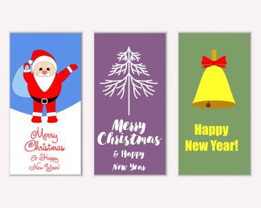 Mutlu Noeller ve mutlu yeni yıl tebrik kartları  