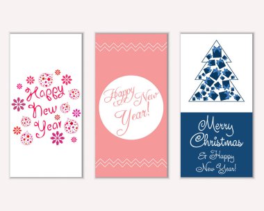 Mutlu Noeller ve mutlu yeni yıl tebrik kartları   