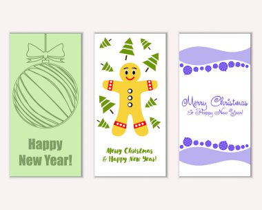 Mutlu Noeller ve mutlu yeni yıl tebrik kartları   