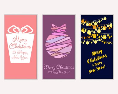 Mutlu Noeller ve mutlu yeni yıl tebrik kartları   