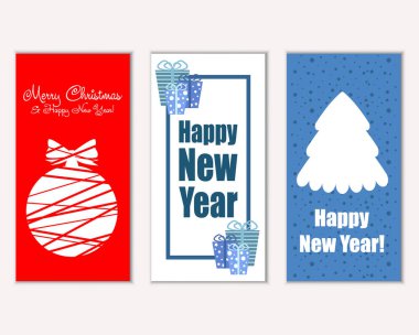 Mutlu Noeller ve mutlu yeni yıl tebrik kartları   
