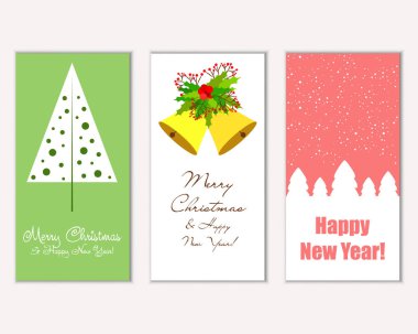 Mutlu Noeller ve mutlu yeni yıl tebrik kartları  