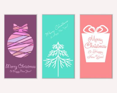 Mutlu Noeller ve mutlu yeni yıl tebrik kartları   