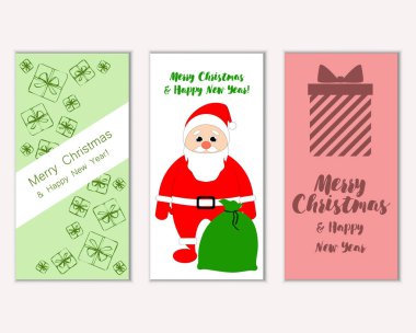 Mutlu Noeller ve mutlu yeni yıl tebrik kartları   