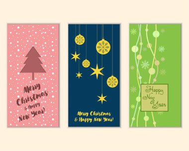 Mutlu Noeller ve mutlu yeni yıl tebrik kartları  