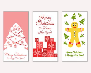 Mutlu Noeller ve mutlu yeni yıl tebrik kartları  