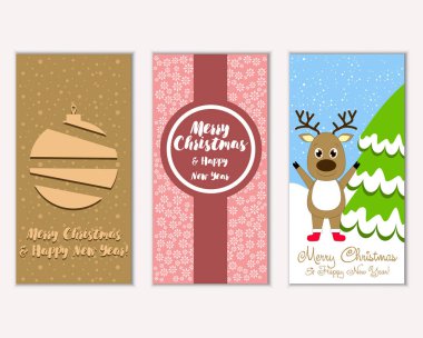 Mutlu Noeller ve mutlu yeni yıl tebrik kartları   