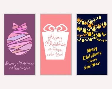 Mutlu Noeller ve mutlu yeni yıl tebrik kartları   