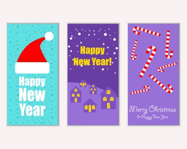 Mutlu Noeller ve mutlu yeni yıl tebrik kartları   