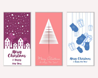 Mutlu Noeller ve mutlu yeni yıl tebrik kartları   