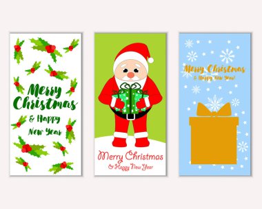 Mutlu Noeller ve mutlu yeni yıl tebrik kartları  
