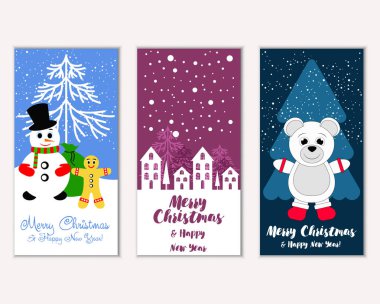 Mutlu Noeller ve mutlu yeni yıl tebrik kartları   