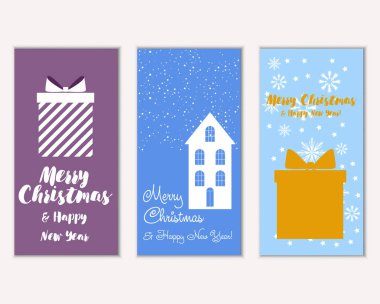 Mutlu Noeller ve mutlu yeni yıl tebrik kartları  