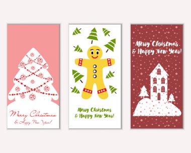 Mutlu Noeller ve mutlu yeni yıl tebrik kartları  