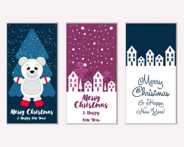 Mutlu Noeller ve mutlu yeni yıl tebrik kartları   