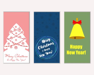 Mutlu Noeller ve mutlu yeni yıl tebrik kartları  