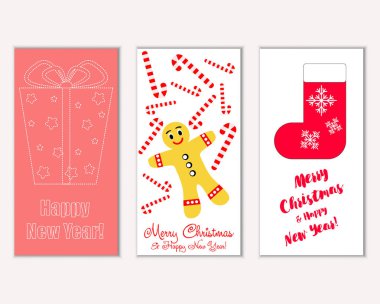 Mutlu Noeller ve mutlu yeni yıl tebrik kartları   