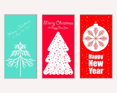 Mutlu Noeller ve mutlu yeni yıl tebrik kartları   