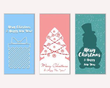 Mutlu Noeller ve mutlu yeni yıl tebrik kartları  