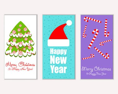 Mutlu Noeller ve mutlu yeni yıl tebrik kartları   