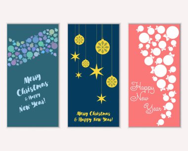 Mutlu Noeller ve mutlu yeni yıl tebrik kartları   