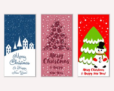 Mutlu Noeller ve mutlu yeni yıl tebrik kartları  