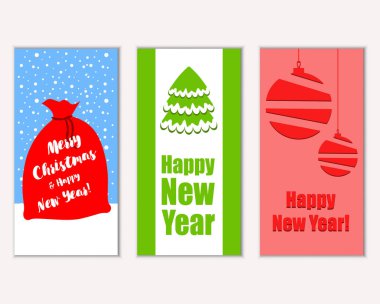 Mutlu Noeller ve mutlu yeni yıl tebrik kartları   