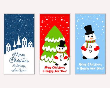 Mutlu Noeller ve mutlu yeni yıl tebrik kartları   