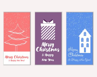 Mutlu Noeller ve mutlu yeni yıl tebrik kartları  