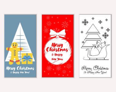 Mutlu Noeller ve mutlu yeni yıl tebrik kartları   