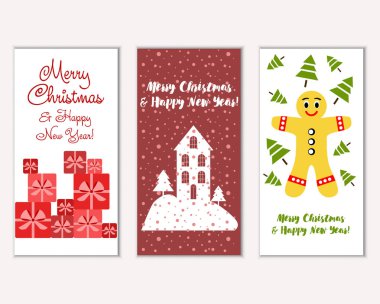 Mutlu Noeller ve mutlu yeni yıl tebrik kartları  