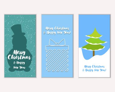 Mutlu Noeller ve mutlu yeni yıl tebrik kartları  