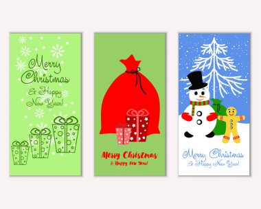 Mutlu Noeller ve mutlu yeni yıl tebrik kartları   