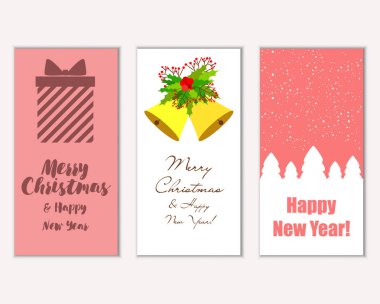 Mutlu Noeller ve mutlu yeni yıl tebrik kartları  