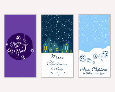Mutlu Noeller ve mutlu yeni yıl tebrik kartları  