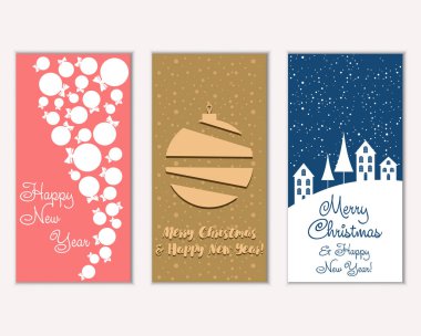 Mutlu Noeller ve mutlu yeni yıl tebrik kartları   