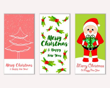 Mutlu Noeller ve mutlu yeni yıl tebrik kartları   