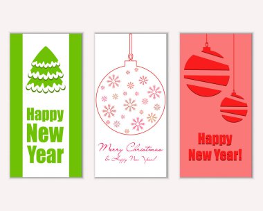 Mutlu Noeller ve mutlu yeni yıl tebrik kartları   