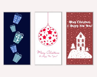 Mutlu Noeller ve mutlu yeni yıl tebrik kartları    