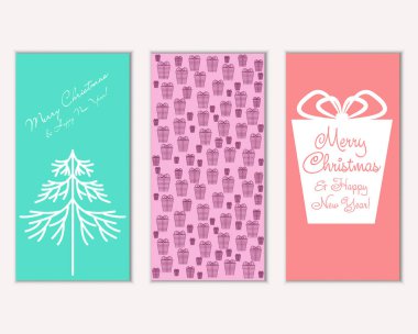 Mutlu Noeller ve mutlu yeni yıl tebrik kartları   