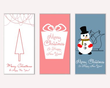 Mutlu Noeller ve mutlu yeni yıl tebrik kartları   